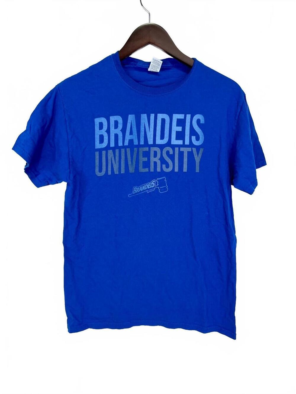Brandeis University Blue Cotton T-Shirt Size Medium